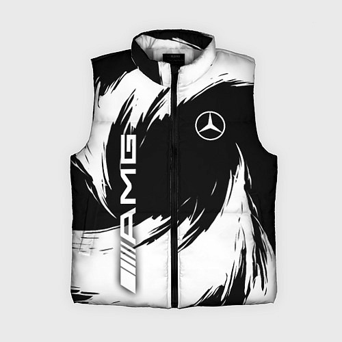 Женский жилет Mercedes benz - white color / 3D-Светло-серый – фото 1