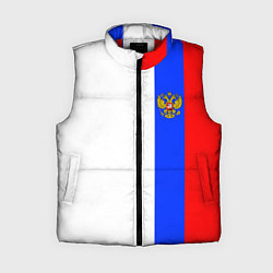 Женский жилет Цвета России - герб, цвет: 3D-красный
