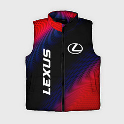 Женский жилет Lexus красный карбон
