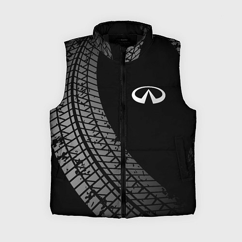 Женский жилет Infiniti tire tracks / 3D-Черный – фото 1