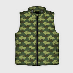 Женский жилет Свиньи 18 камуфляж, цвет: 3D-светло-серый