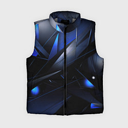 Женский жилет Blue black background