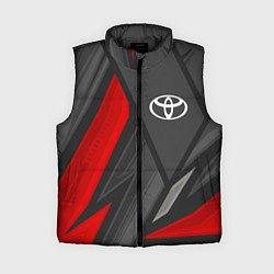 Женский жилет Toyota sports racing, цвет: 3D-черный