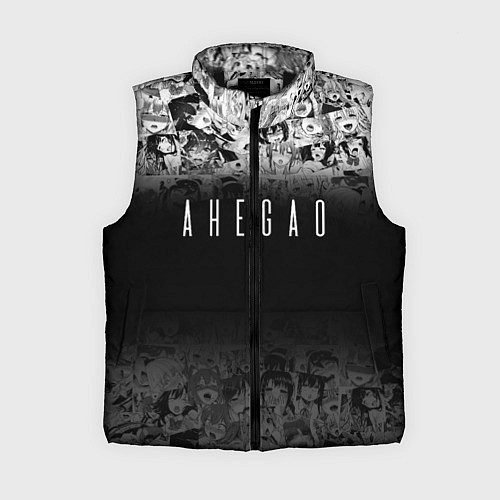 Женский жилет С аниме ахегао / 3D-Черный – фото 1