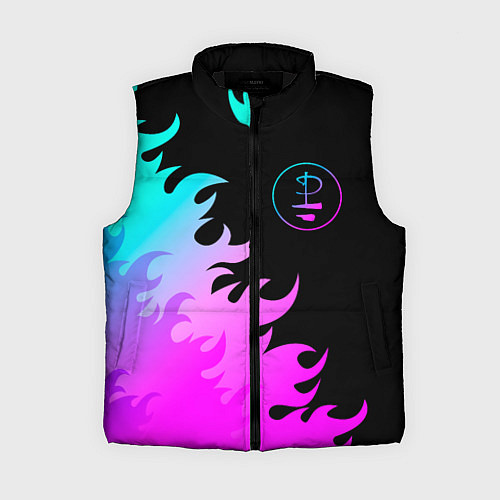 Женский жилет Pink Floyd неоновый огонь / 3D-Черный – фото 1