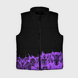 Женский жилет Скелеты в неоновом огне, цвет: 3D-черный
