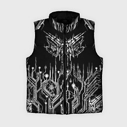Женский жилет Киберпанк-модерн, цвет: 3D-черный