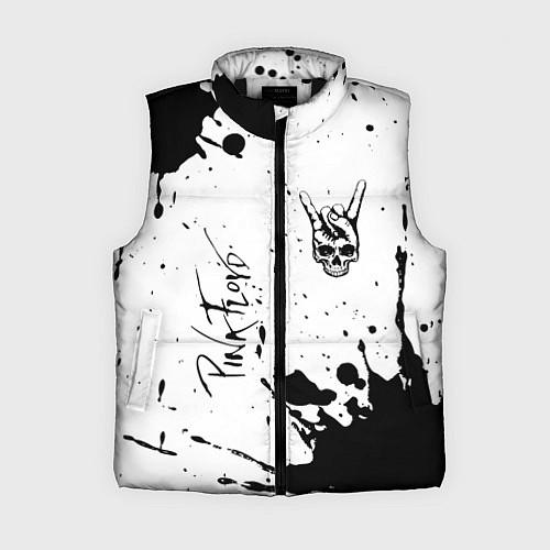 Женский жилет Pink Floyd и рок символ на светлом фоне / 3D-Черный – фото 1