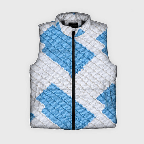 Женский жилет Вязаная текстура / 3D-Черный – фото 1