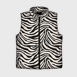 Женский жилет Полосатая шкура зебры, белого тигра
