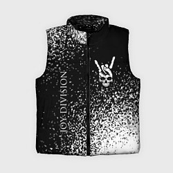 Женский жилет Joy Division и рок символ на темном фоне
