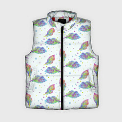 Женский жилет Цветные листочки