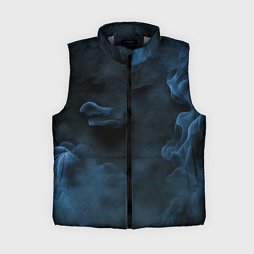 Женский жилет Синий туман текстура от нейросети / 3D-Светло-серый – фото 1