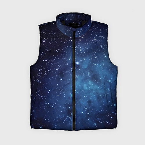 Женский жилет Звездное небо - нейросеть / 3D-Черный – фото 1