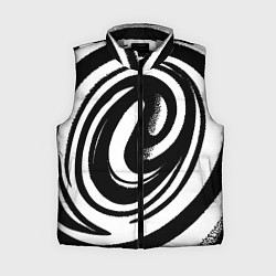 Женский жилет Черно-белая воронка, цвет: 3D-светло-серый