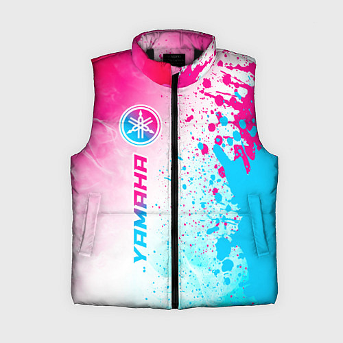 Женский жилет Yamaha neon gradient style: по-вертикали / 3D-Черный – фото 1