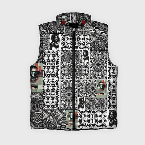 Женский жилет Орнамент древних цивилизаций / 3D-Красный – фото 1