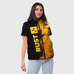 Женский жилет Rust - gold gradient: по-вертикали, цвет: 3D-черный — фото 2