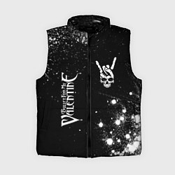 Женский жилет Bullet For My Valentine и рок символ на темном фон