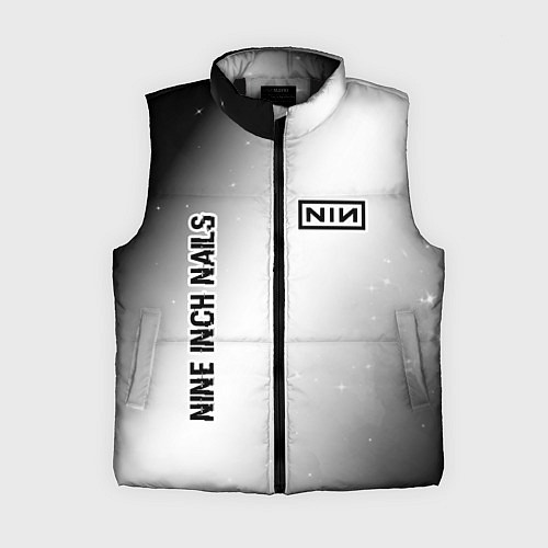 Женский жилет Nine Inch Nails glitch на светлом фоне: надпись, с / 3D-Черный – фото 1