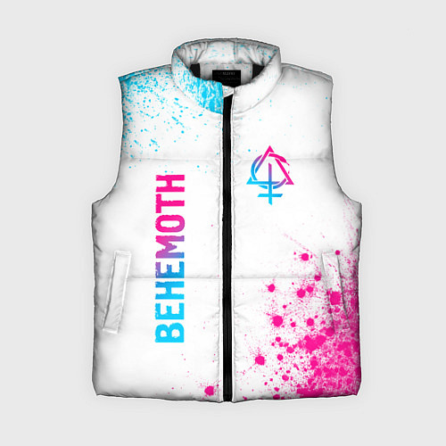 Женский жилет Behemoth neon gradient style: надпись, символ / 3D-Черный – фото 1
