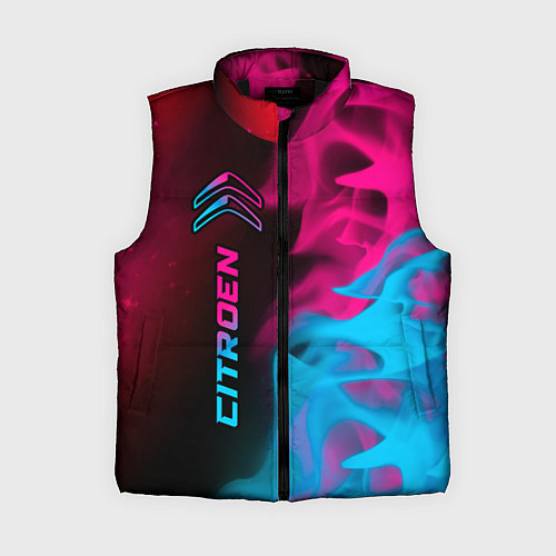 Женский жилет Citroen - neon gradient: по-вертикали / 3D-Черный – фото 1