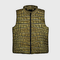 Женский жилет Текстура кожи крокодила
