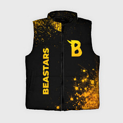 Женский жилет Beastars - gold gradient: надпись, символ