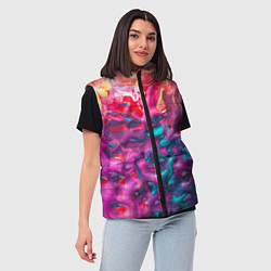 Женский жилет Феерия жидких красок, цвет: 3D-светло-серый — фото 2