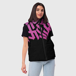 Женский жилет Граффити буквы, цвет: 3D-светло-серый — фото 2