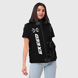 Женский жилет Exeed speed на темном фоне со следами шин: по-верт, цвет: 3D-черный — фото 2