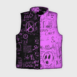 Женский жилет Dead inside purple black