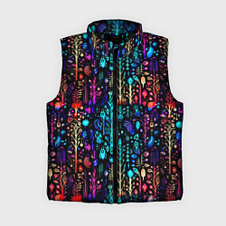 Женский жилет Флуоресцентные Цветы