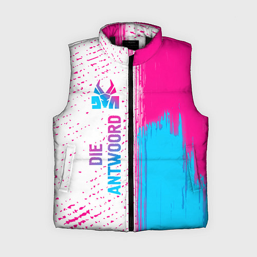 Женский жилет Die Antwoord neon gradient style: по-вертикали / 3D-Черный – фото 1