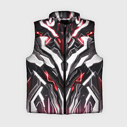 Женский жилет Неоновая кибер броня красная