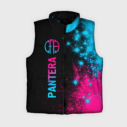 Женский жилет Pantera - neon gradient: по-вертикали / 3D-Черный – фото 1