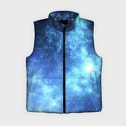 Женский жилет Яркие звёзды в космосе, цвет: 3D-светло-серый