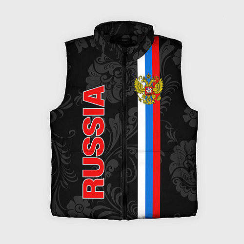 Женский жилет Russia black style / 3D-Черный – фото 1