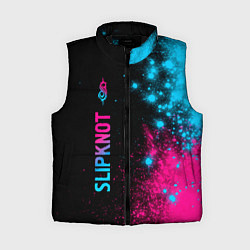 Женский жилет Slipknot - neon gradient: по-вертикали, цвет: 3D-черный