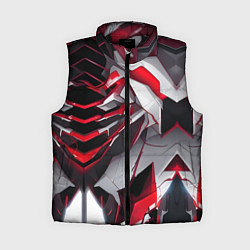 Женский жилет Кибернетические рёбра, цвет: 3D-черный
