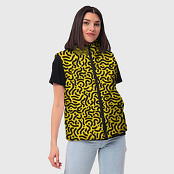 Женский жилет Модный узор - паттерн, цвет: 3D-светло-серый — фото 2