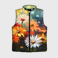 Женский жилет Маслянные ромашки