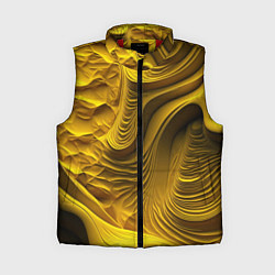 Женский жилет Объемная желтая текстура
