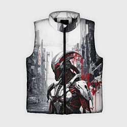 Женский жилет Кибернетический ксеноморф, цвет: 3D-черный
