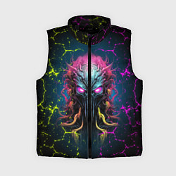 Женский жилет Alien - neon style, цвет: 3D-черный