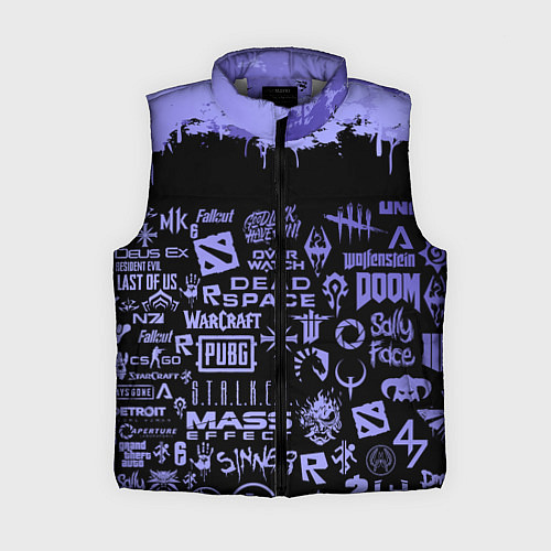 Женский жилет Games pattern / 3D-Светло-серый – фото 1
