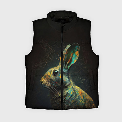 Женский жилет Магический кролик / 3D-Черный – фото 1