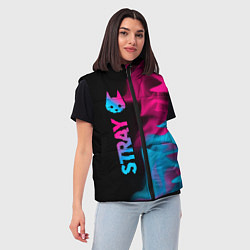 Женский жилет Stray - neon gradient: по-вертикали, цвет: 3D-черный — фото 2