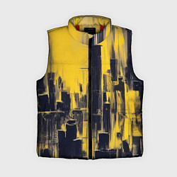 Женский жилет Большой нарисованный город