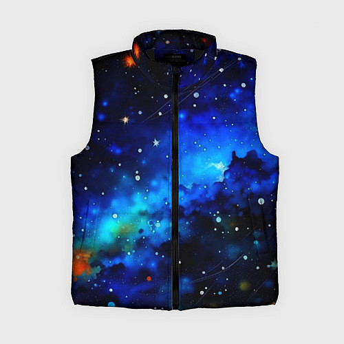 Женский жилет Живописный космос / 3D-Черный – фото 1